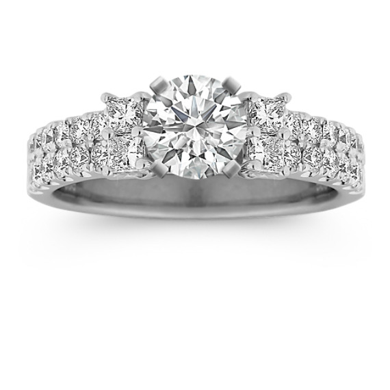 Princess Cut and Diamond Engagement Ring Princess Cut and Diamond Engagement Ring