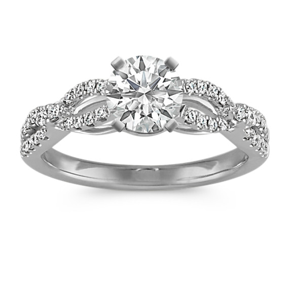 Infinity Cathedral Diamond Engagement Ring Infinity Cathedral Diamond Engagement Ring
