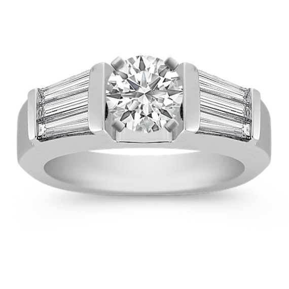 Baguette Diamond Engagement Ring Baguette Diamond Engagement Ring