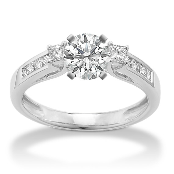 Cathedral Princess Cut Diamond Engagement Ring Cathedral Princess Cut Diamond Engagement Ring