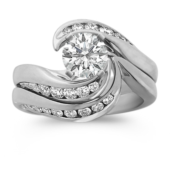 Round Diamond Wedding Set Round Diamond Wedding Set