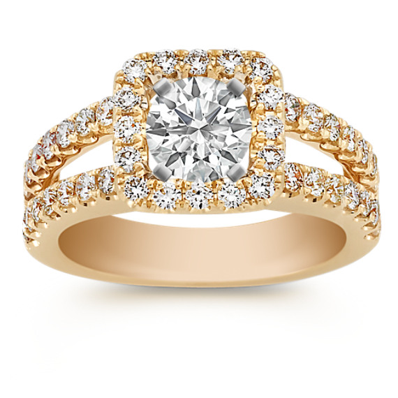 Halo Diamond Engagement Ring Halo Diamond Engagement Ring