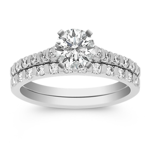 Round Diamond Wedding Set Round Diamond Wedding Set