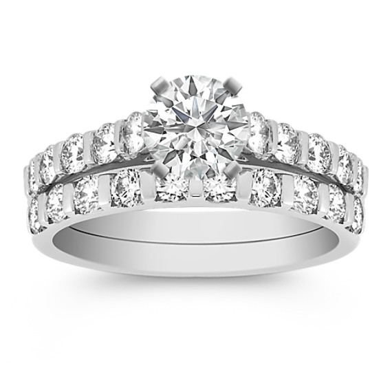 Round Diamond Wedding Set Round Diamond Wedding Set