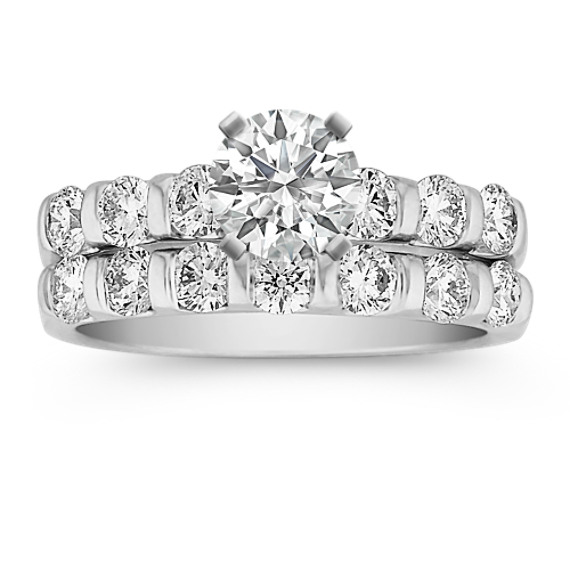 Round Diamond Wedding Set Round Diamond Wedding Set