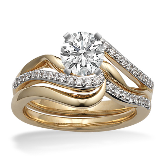 Round Diamond Wedding Set Round Diamond Wedding Set