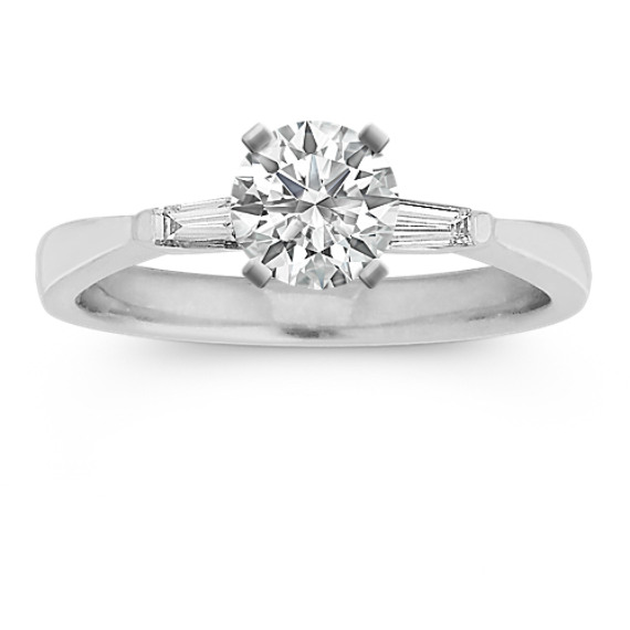 Three-Stone Baguette Diamond Engagement Ring Three-Stone Baguette Diamond Engagement Ring