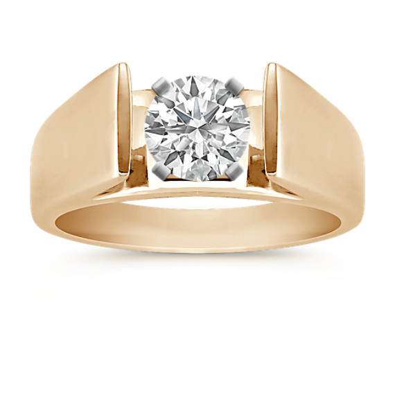 14k Yellow Gold Wide Cathedral Engagement Ring 14k Yellow Gold Wide Cathedral Engagement Ring