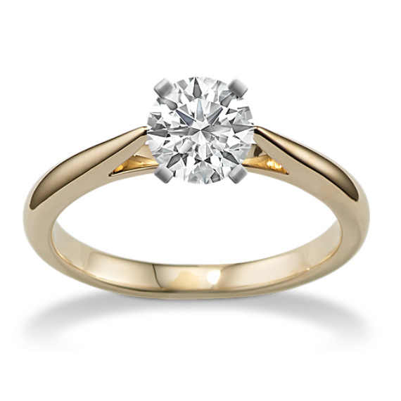 14k Yellow Gold Cathedral Engagement Ring 14k Yellow Gold Cathedral Engagement Ring