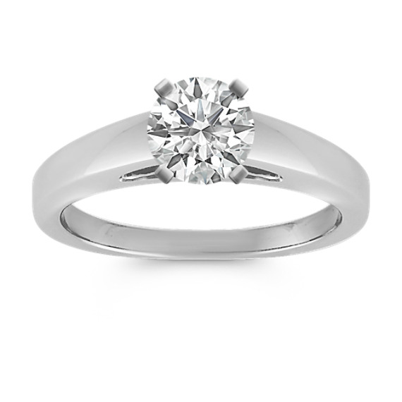 Solitaire Cathedral White Gold Engagement Ring Solitaire Cathedral White Gold Engagement Ring