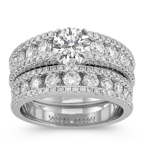 Round Diamond Wedding Set Round Diamond Wedding Set