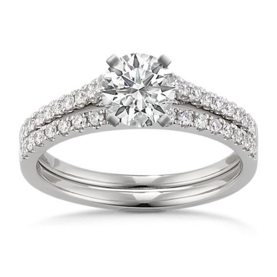 Cathedral Diamond Platinum Wedding Set Cathedral Diamond Platinum Wedding Set