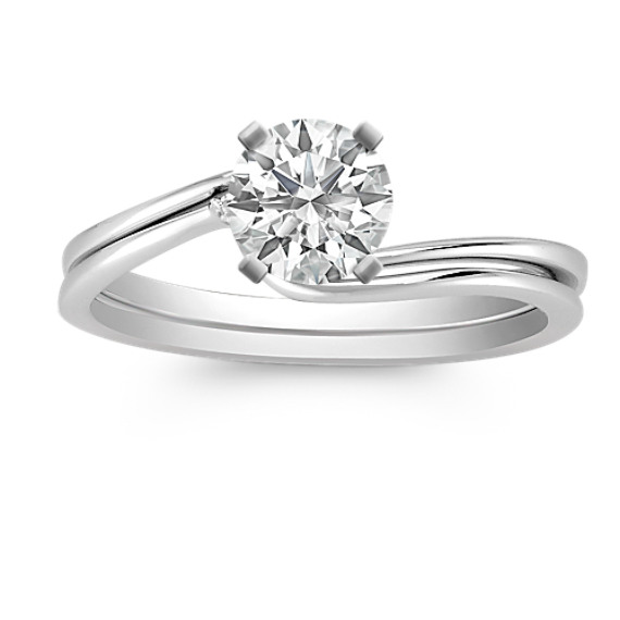 Swirl Diamond Wedding Set Swirl Diamond Wedding Set