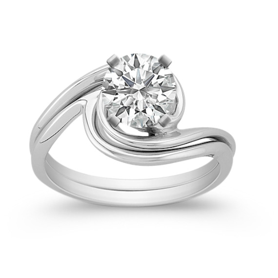 14k White Gold Wedding Set 14k White Gold Wedding Set