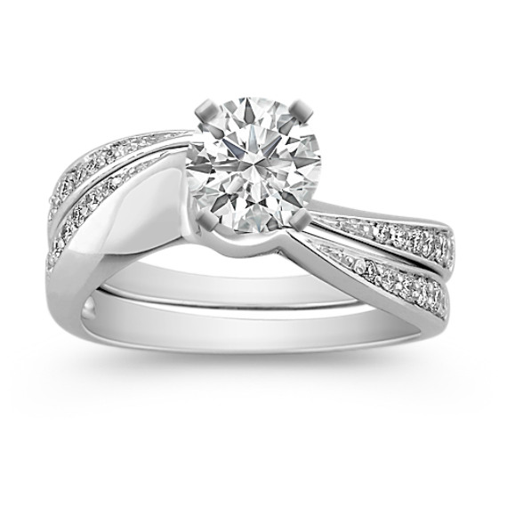 Round Diamond Wedding Set Round Diamond Wedding Set
