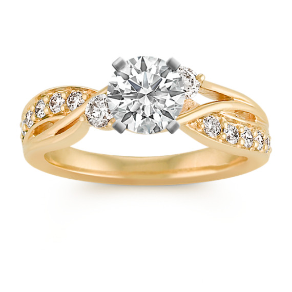 Round Diamond Swirl Fashion Ring Round Diamond Swirl Fashion Ring