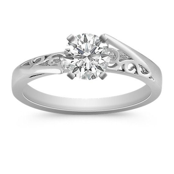 Platinum Vintage Solitaire Engagement Ring Platinum Vintage Solitaire Engagement Ring