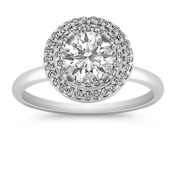 Double Halo Engagement Ring Double Halo Engagement Ring