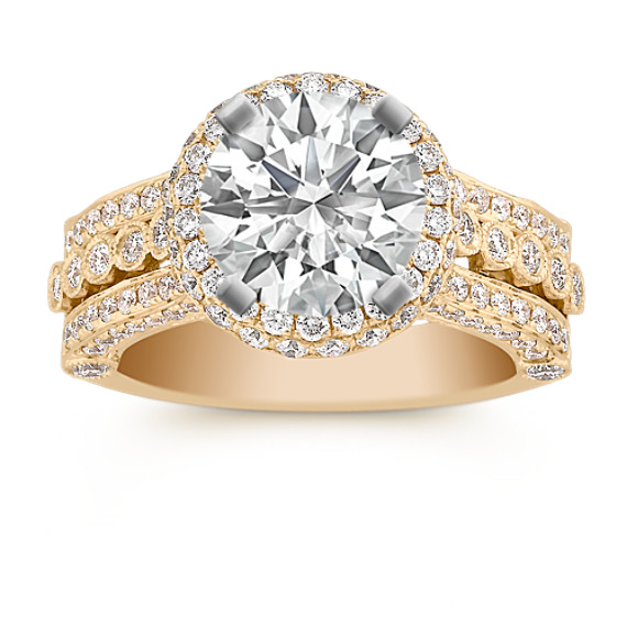 Halo Diamond Engagement Ring Halo Diamond Engagement Ring