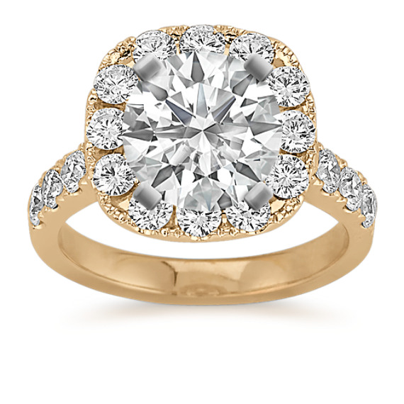 Halo Diamond Engagement Ring Halo Diamond Engagement Ring