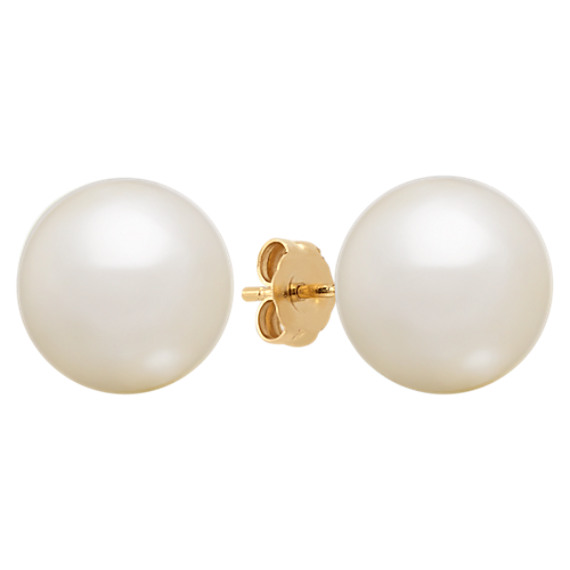 11mm Cultured South Sea Pearl Solitaire Earrings 11mm Cultured South Sea Pearl Solitaire Earrings