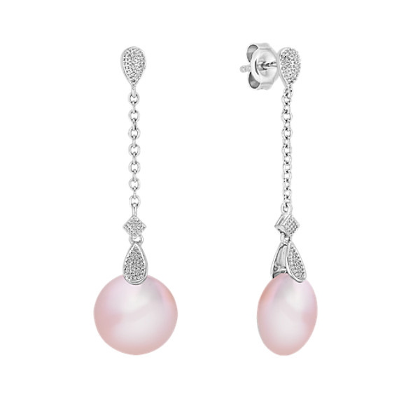 11mm Lavender Cultured Freshwater Coin Pearl Earrings 11mm Lavender Cultured Freshwater Coin Pearl Earrings
