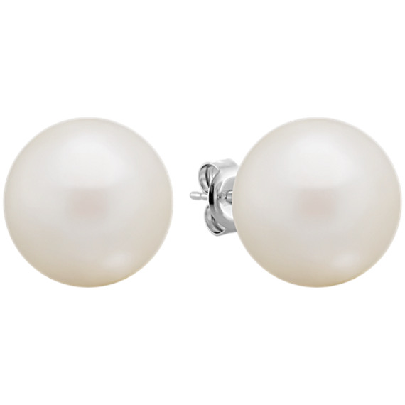 12mm Cultured South Sea Pearl Solitaire Earrings 12mm Cultured South Sea Pearl Solitaire Earrings