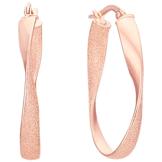 14k Rose Gold Hoop Earrings 14k Rose Gold Hoop Earrings