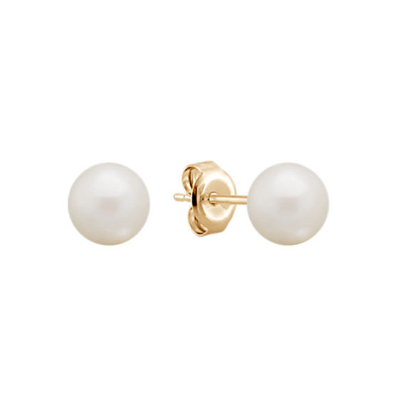 6mm Cultured Freshwater Pearl Earrings 6mm Cultured Freshwater Pearl Earrings