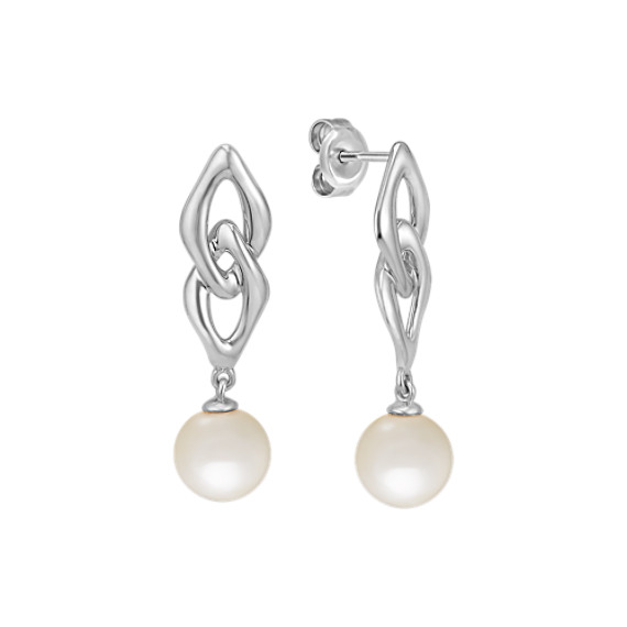 7mm Cultured Freshwater Pearl Earrings in Sterling Silver 7mm Cultured Freshwater Pearl Earrings in Sterling Silver