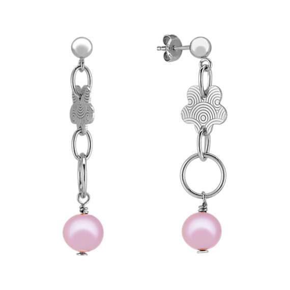 7mm Lavender Cultured Freshwater Pearl and Sterling Silver Earrings 7mm Lavender Cultured Freshwater Pearl and Sterling Silver Earrings