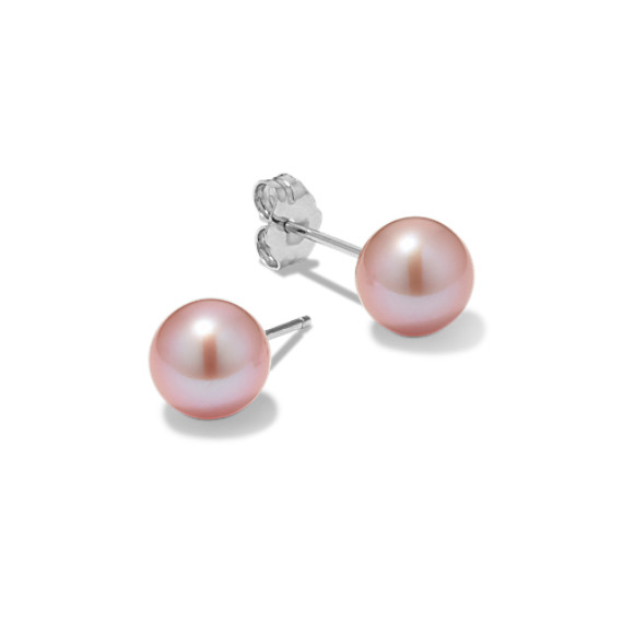 7mm Pink Cultured Freshwater Pearl Earrings 7mm Pink Cultured Freshwater Pearl Earrings