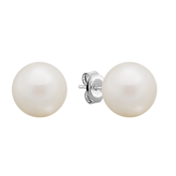 9mm Cultured South Sea Pearl Solitaire Earrings 9mm Cultured South Sea Pearl Solitaire Earrings