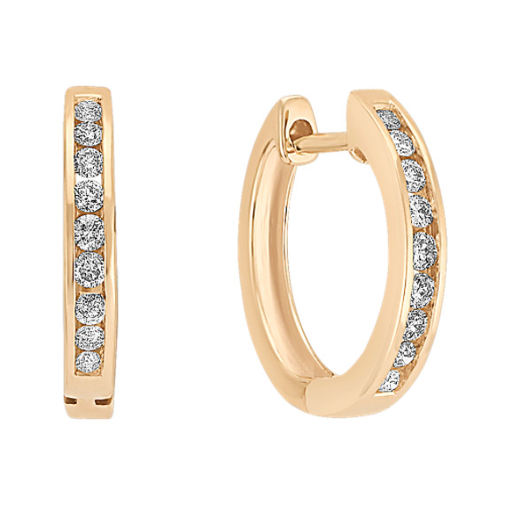 Diamond Hoop Earrings Diamond Hoop Earrings