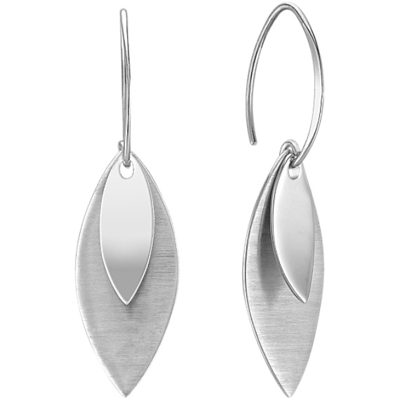 Double Leaf Sterling Silver Earrings Double Leaf Sterling Silver Earrings