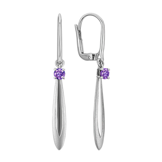 Lavender Sapphire and Sterling Silver Earrings Lavender Sapphire and Sterling Silver Earrings