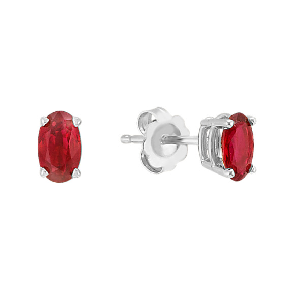 Oval Ruby Earrings Oval Ruby Earrings