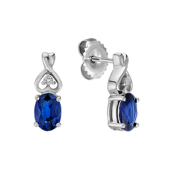 Oval Sapphire and Diamond Earrings Oval Sapphire and Diamond Earrings