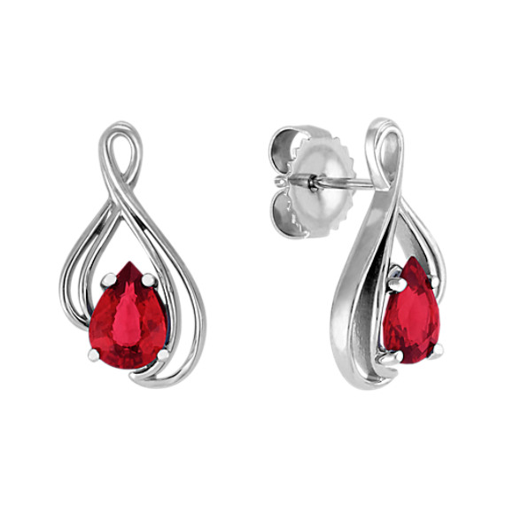 Pear-Shaped Ruby Earrings Pear-Shaped Ruby Earrings