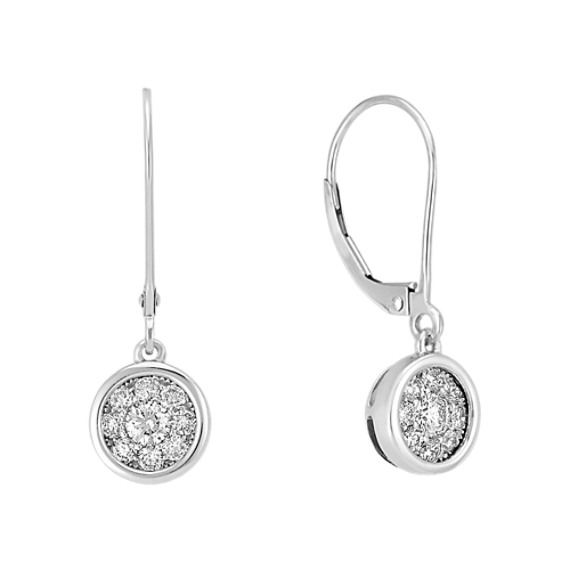 Round Diamond Earrings in 14k White Gold Round Diamond Earrings in 14k White Gold