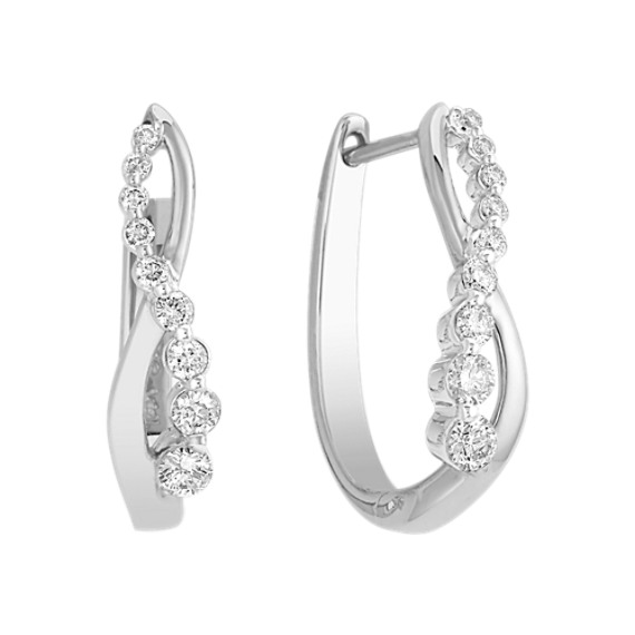 Round Diamond Journey Earrings Round Diamond Journey Earrings