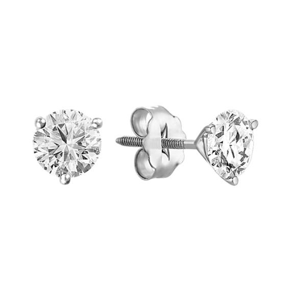 Round Diamond Solitaire Earrings Round Diamond Solitaire Earrings