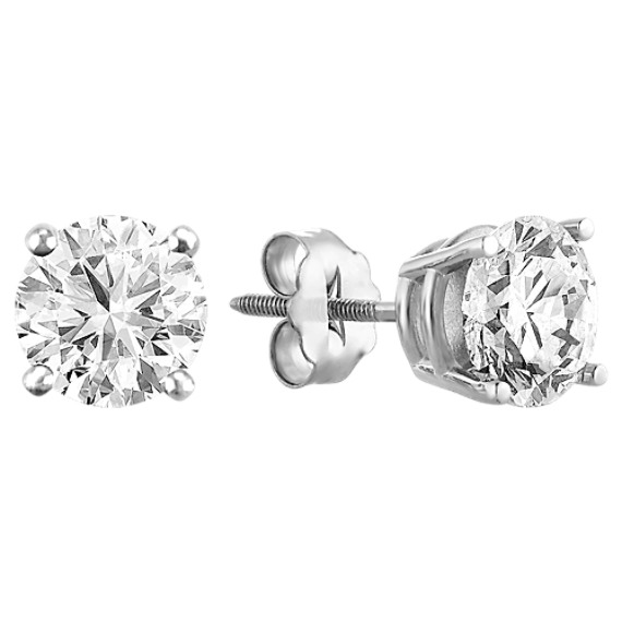 Round Diamond Solitaire Earrings Round Diamond Solitaire Earrings