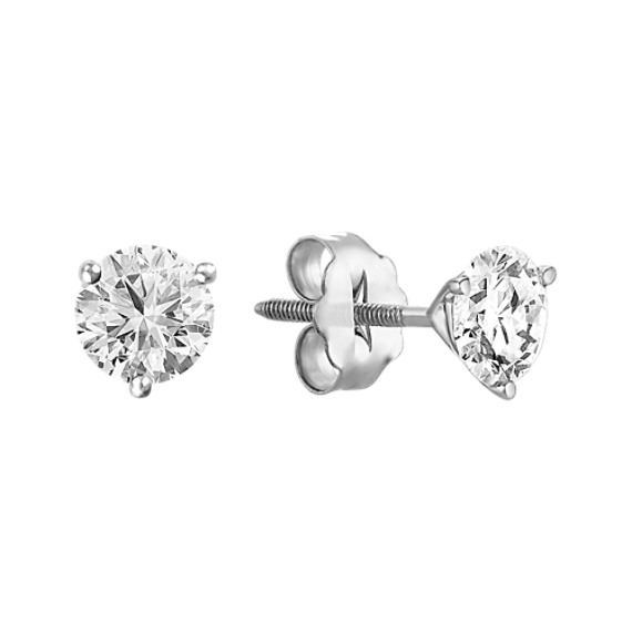 Round Diamond Solitaire Earrings Round Diamond Solitaire Earrings