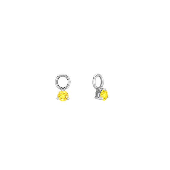 Round Yellow Sapphire Earring Jackets Round Yellow Sapphire Earring Jackets