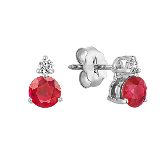 Ruby and Diamond Earrings Ruby and Diamond Earrings