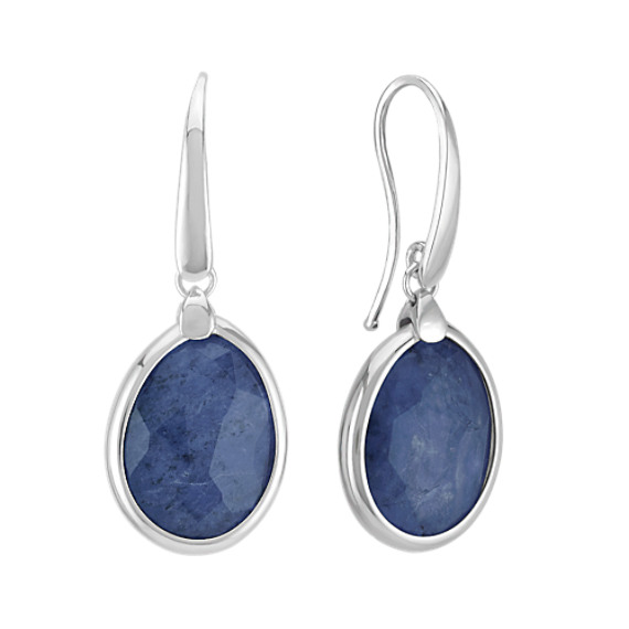 Sterling Silver and Sodalite Earrings Sterling Silver and Sodalite Earrings