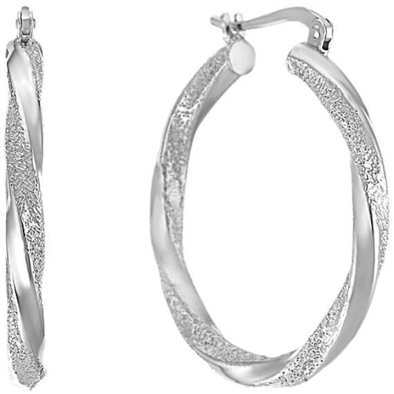 Sterling Silver Hoop Earrings Sterling Silver Hoop Earrings