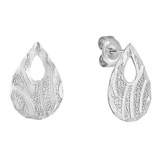 Sterling Silver Pear-Shape Earrings Sterling Silver Pear-Shape Earrings