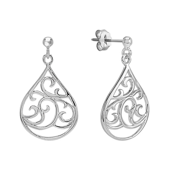 Sterling Silver Teardrop Earrings Sterling Silver Teardrop Earrings
